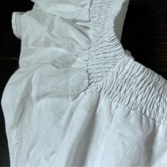 NWT* Pink Diamond White 100% Cotton Tiered Mini Dress Size 8 - Picture 15 of 16